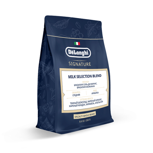 DeLonghi Кофе в зернах Signature coffee Milk selection blend