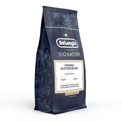 Кофе в зёрнах DeLonghi Ethiopia Selection Blend 1 кг.